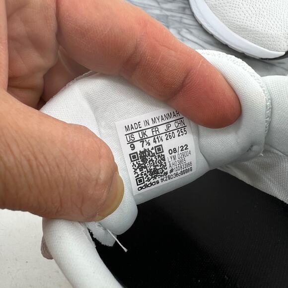 Adidas Womens Shoes 9 White Black Edge Lux 5 Athletic Running Sneakers H03865 - Picture 10 of 12